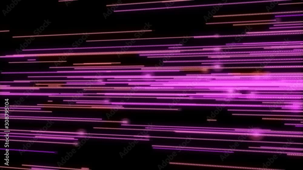 4K VJ loop disco neon lines flow space party dj background animation ...