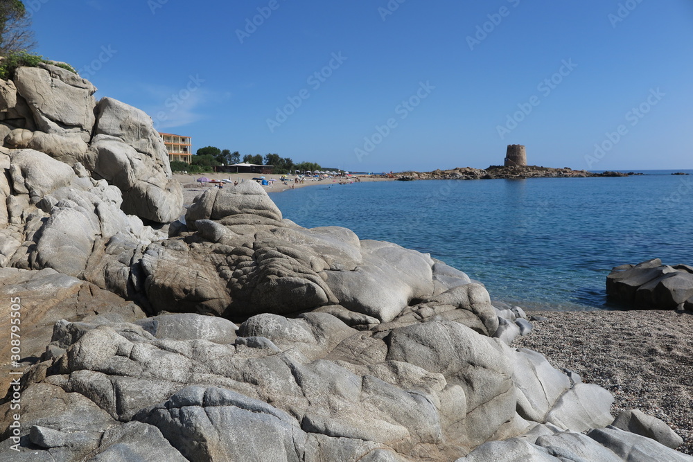 Barisardo, Torre di Barri Strand, Sardinien Barisardo, Torre di Barri Strand, Sardinien