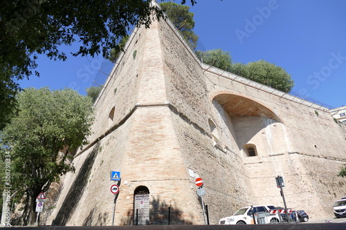 Rocca Paolina, Perugia. Porta Marzia gate in Rocca Paolina medieval military fortress. It is situated in Perugia, Italy. photo