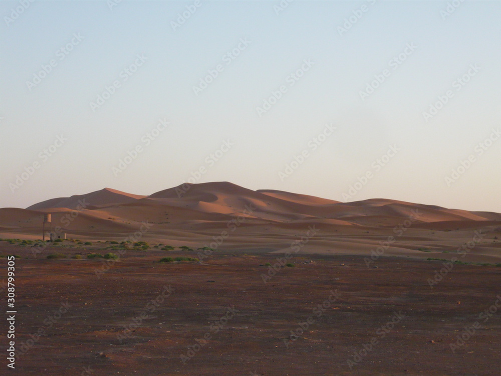 Mauve Sand Dunes in evening light - Morocco, Inshallah 