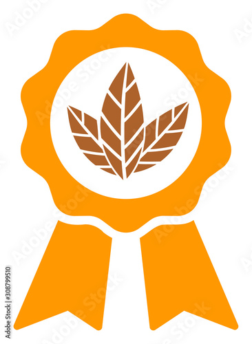 Superior tobacco vector icon. Flat Superior tobacco pictogram is isolated on a white background.