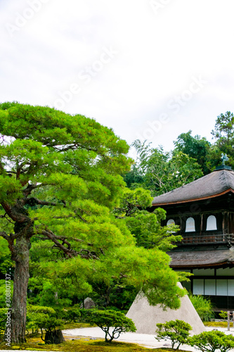 Higashiyama Jishoji Temple is known as Ginkakuji. Sakyo-ku, Kyoto, Japan photo