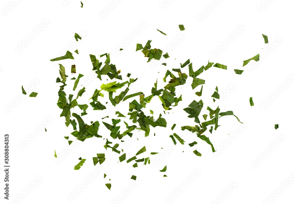 Fresh green chopped parsley leaves isolated on white background and  texture, top view. Chopped parsley on a white background isolated. Chopped  Parsley Leaves. Fresh Herbs Stock Photo | Adobe Stock