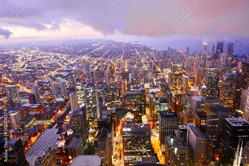 Photography city at night