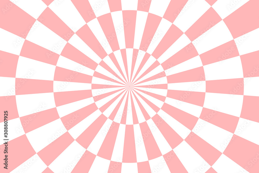 Vector illustration of target background in chess pattern.