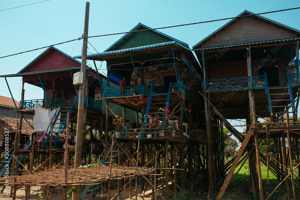 Floating Village in Cambodia Kampong Phluk Pean Bang, Tonle Sap Lake Floating Village in Cambodia Kampong Phluk Pean Bang, Tonle Sap Lake