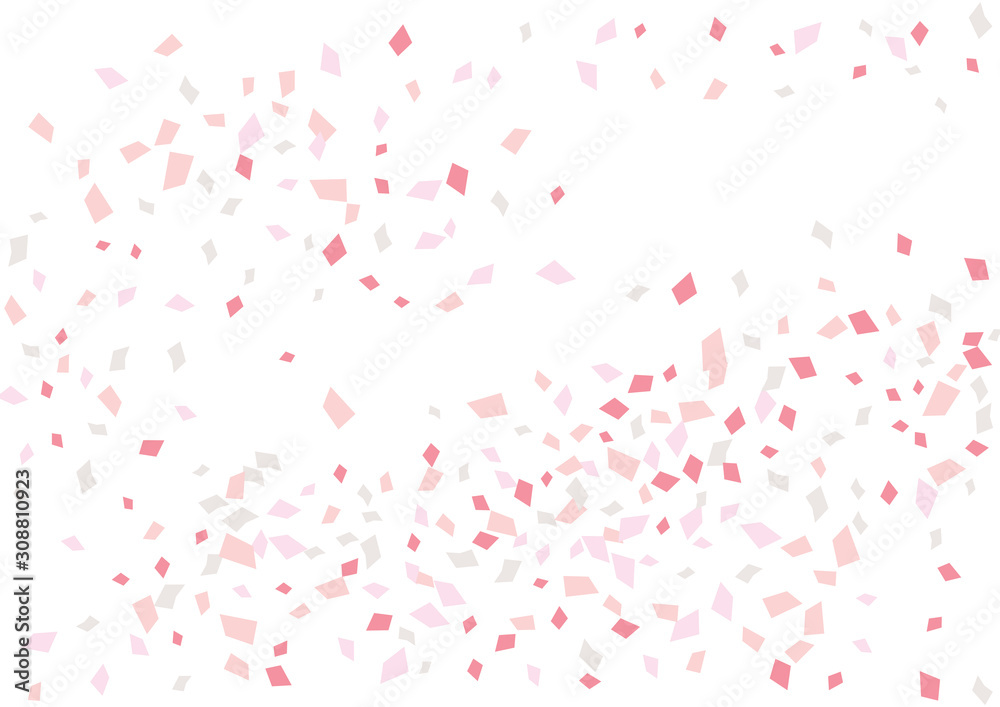 Festive color rectangle confetti background. Abstract frame confetti texture for holiday, postcard, poster, website, carnivals, birthday and children's parties. Cover confetti mock-up. Wedding card