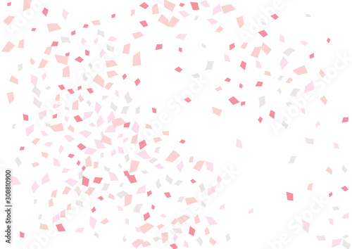 Festive color rectangle confetti background. Abstract frame confetti texture for holiday, postcard, poster, website, carnivals, birthday and children's parties. Cover confetti mock-up. Wedding card