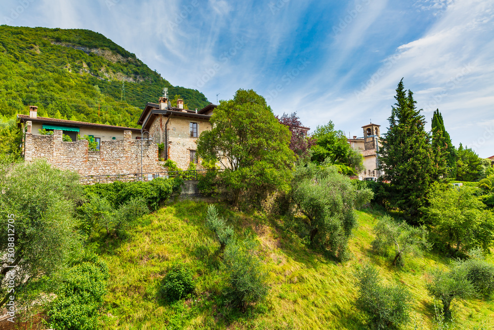 Rural landscape at Renzano near Salo, Brescia region Lombardy Italy Rural landscape at Renzano near Salo, Brescia region Lombardy Italy