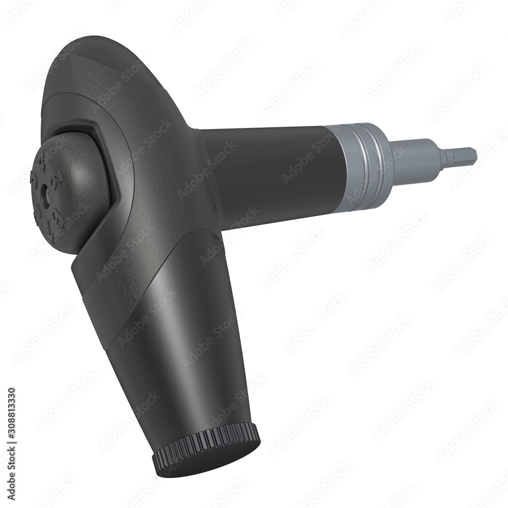 Adjustable Torque Wrench, 3D rendering Adjustable Torque Wrench, 3D rendering