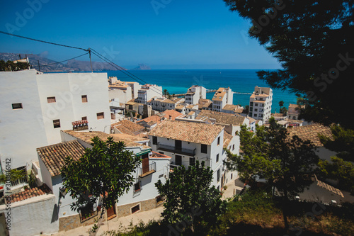 Beautiful summer sunny view of Altea old town, Altea, Marina Baixa, province of Alicante, Mediterranean coast, the Costa Blanca, Valencian Community © tsuguliev