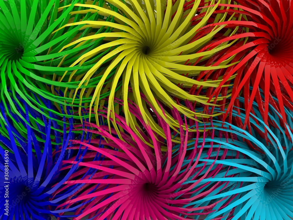 Fototapeta premium Colorful flower background