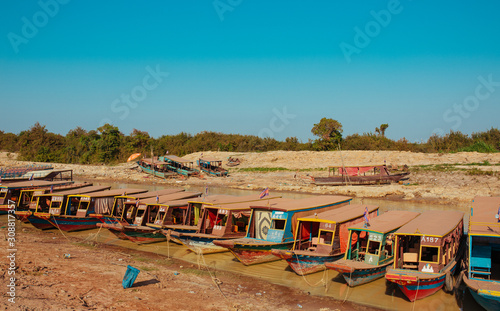 Floating Village in Cambodia Kampong Phluk Pean Bang, Tonle Sap Lake