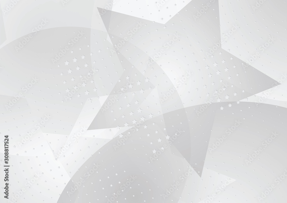 Abstract halftone dotted background. Transparency grunge star pattern, circles, shadow.  Gray modern optical pop art texture for posters, sites, business cards, cover, labels mock-up, vintage stickers