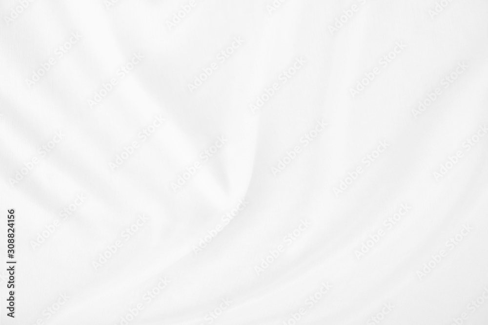 Top view Abstract White cloth background with soft waves.Wave and curve overlapping with different shadow of color,white fabric, crumpled fabric. Top view Abstract White cloth background with soft waves.Wave and curve overlapping with different shadow of color,white fabric, crumpled fabric.