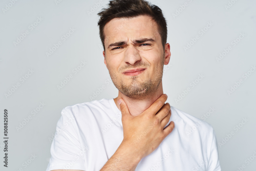 portrait of a young man isolated on white background portrait of a young man isolated on white background