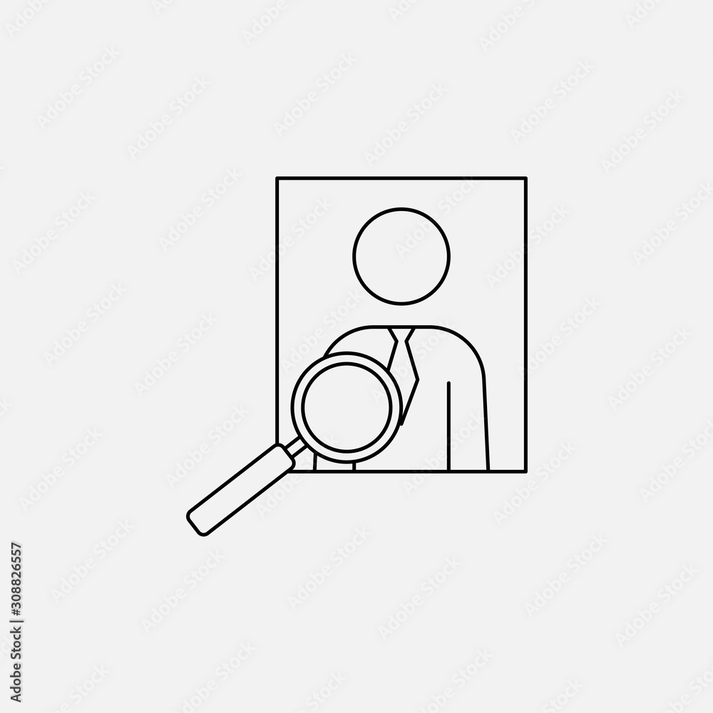 Cadidate search vector icon. Lined flat sign for mobile concept and web design. Cadidate search glyph icon. Symbol, logo illustration. Vector graphics Cadidate search vector icon. Lined flat sign for mobile concept and web design. Cadidate search glyph icon. Symbol, logo illustration. Vector graphics