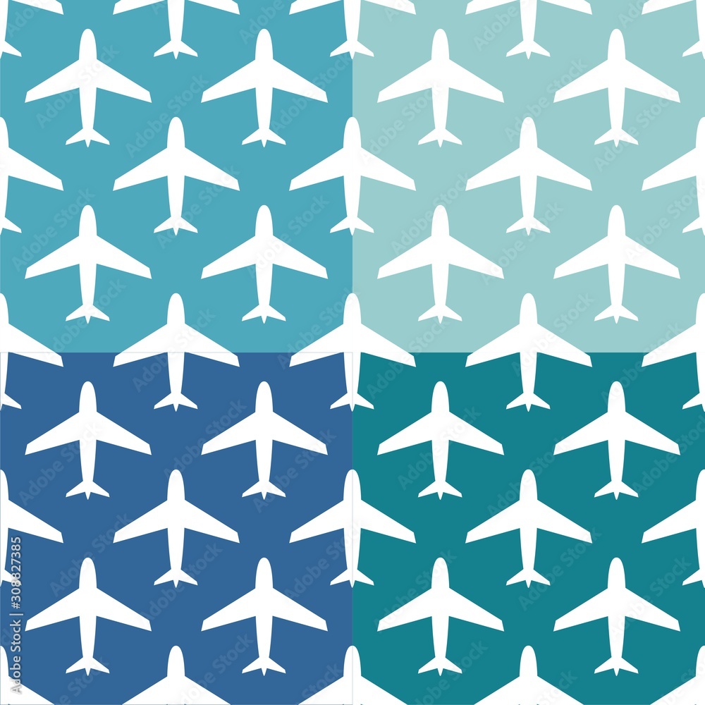 airplane, vector seamless pattern, Editable can be used for web page backgrounds, pattern fills airplane, vector seamless pattern, Editable can be used for web page backgrounds, pattern fills