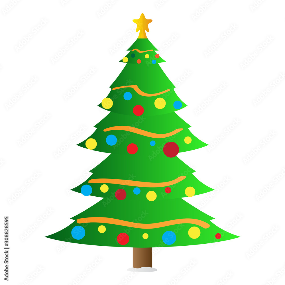 Isolated christmas tree icon. Christmas season -. Vector Isolated christmas tree icon. Christmas season -. Vector