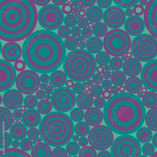 Seamless abstract print with circles. Vector illustration.