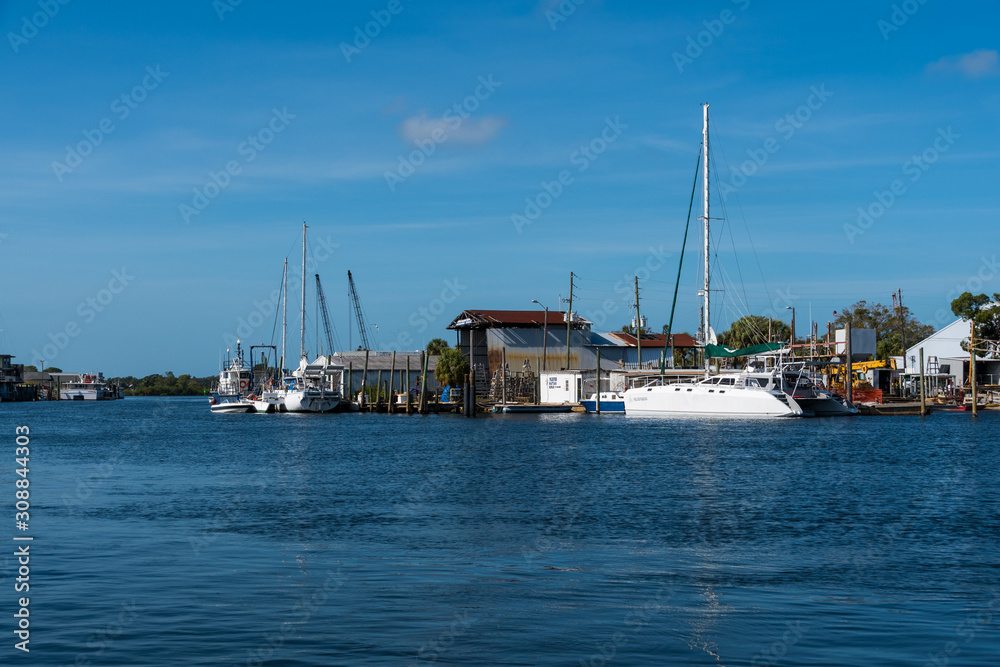 Sailboats at Tarpon Springs Florida
