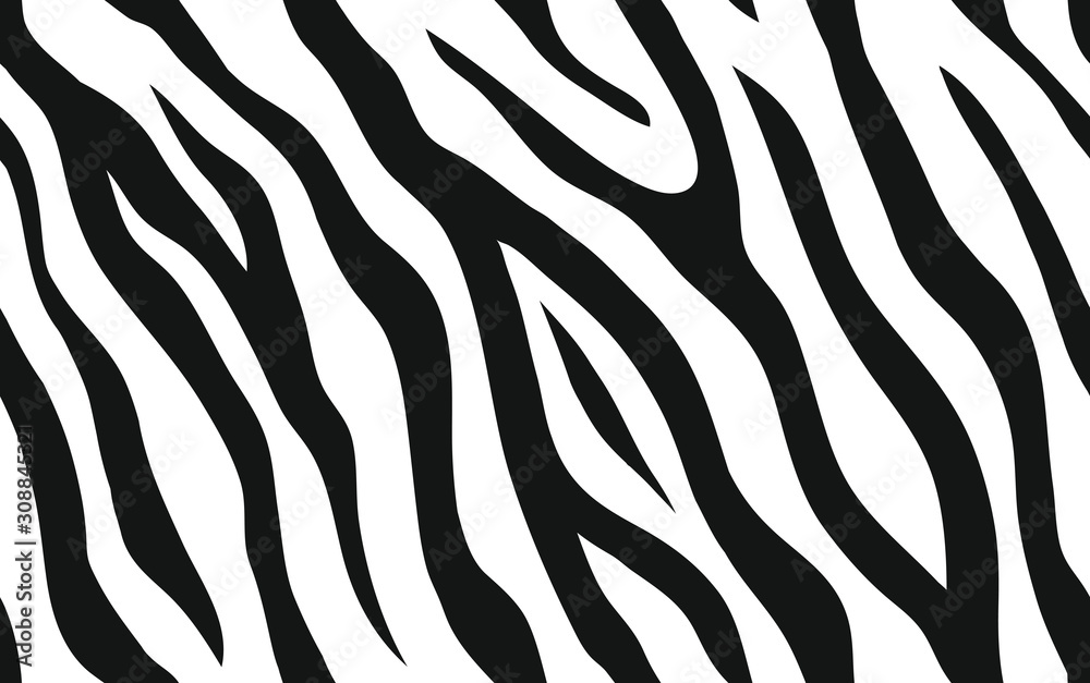 Fremhævet Turist Demokrati Zebra stripes seamless pattern. Tiger stripes skin print design. Wild  animal hide artwork background. Black and white vector illustration. Stock  Vector | Adobe Stock