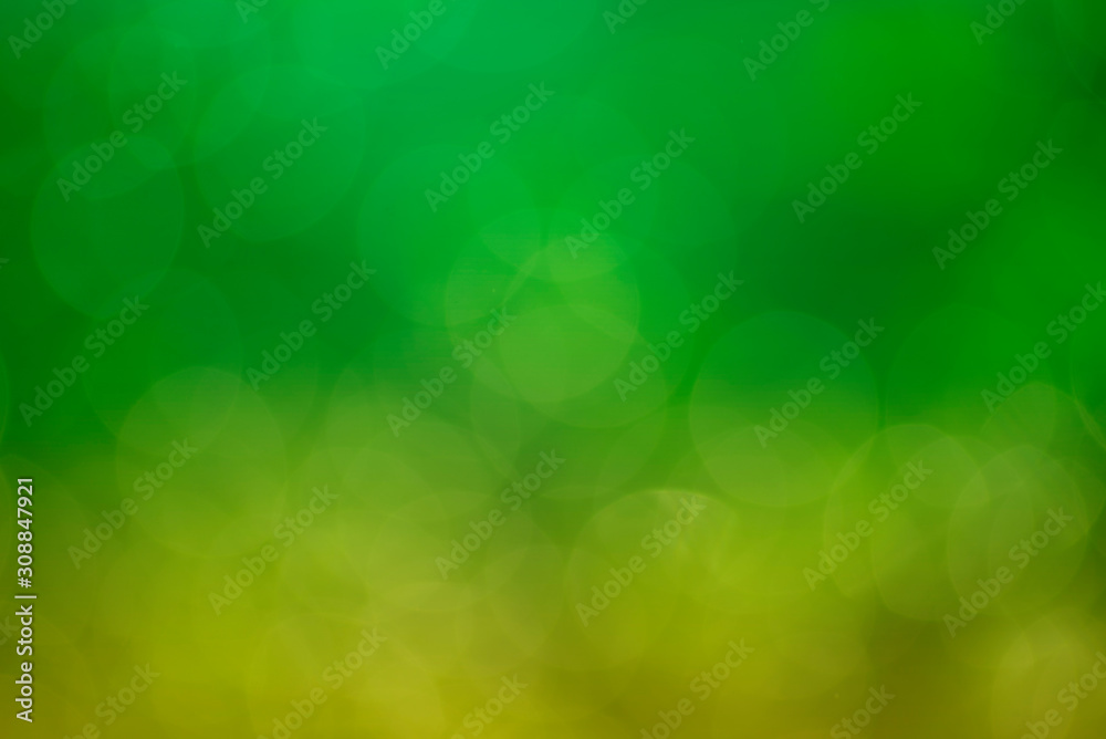 Abstract background. Distribution of white bokeh on a delicate green background Abstract background. Distribution of white bokeh on a delicate green background