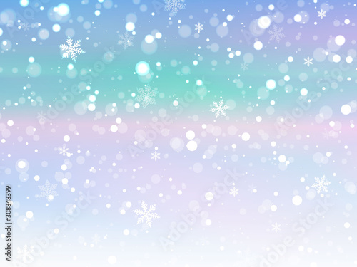 snowing landscape