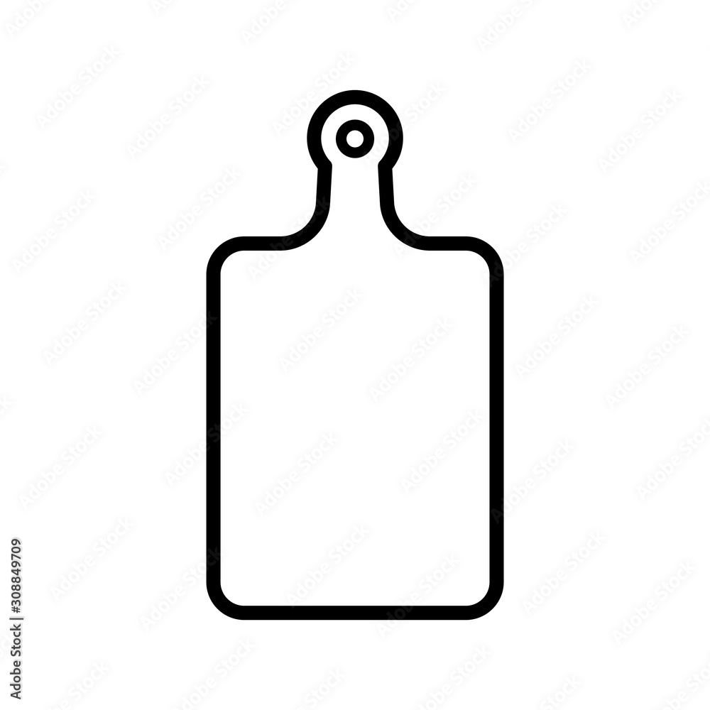 Cutting Board icon vector On White Background