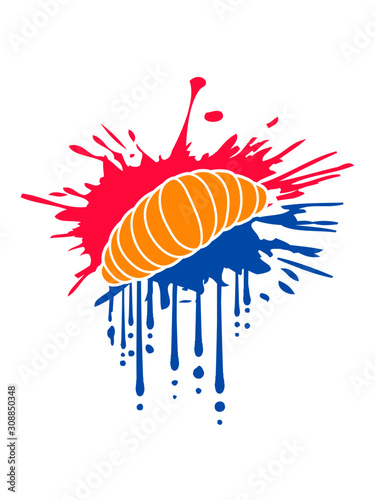 Bunte Geplatzte Larve clipart 