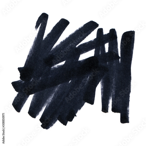 high quality black permanent marker graphic element isolated 