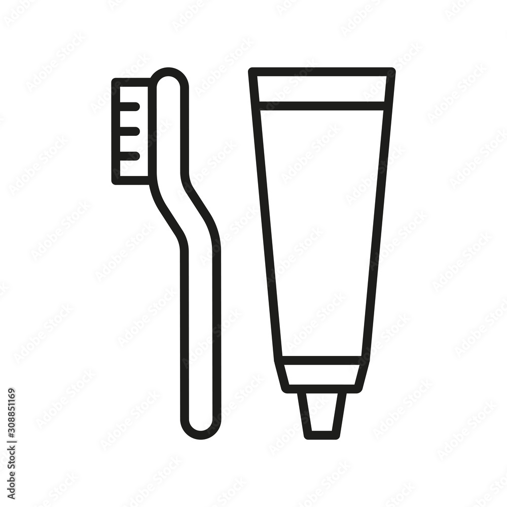Brush Toothpaste icon vector design templates Brush Toothpaste icon vector design templates