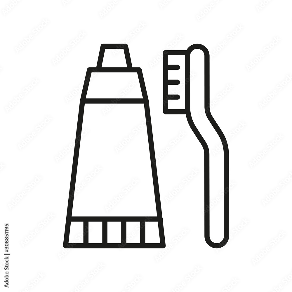 Brush Toothpaste icon vector design templates Brush Toothpaste icon vector design templates