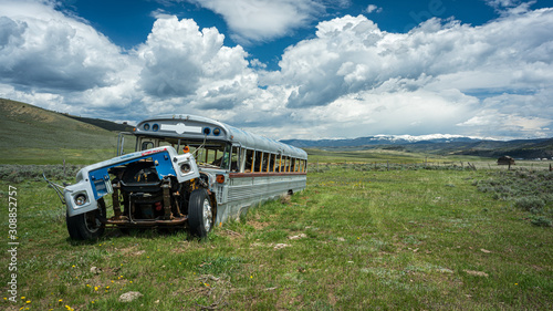 Bus in Valley