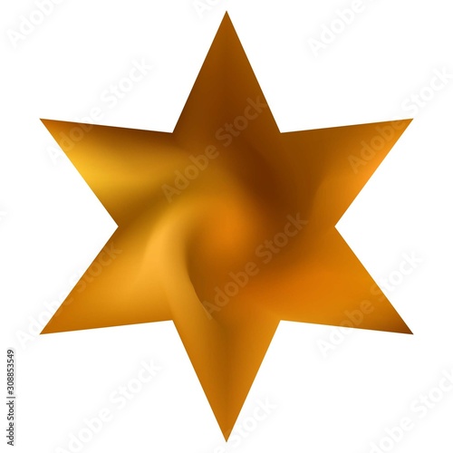 Smooth background in the form of hexagram.
