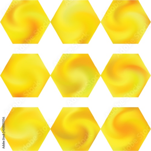 Collection of hexagonal smooth backgrounds.