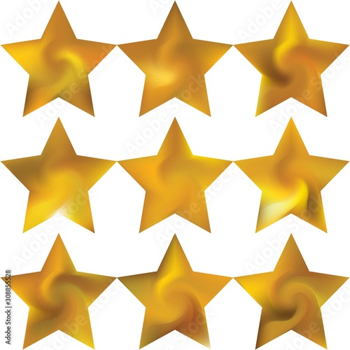 Collection of pentagram mesh backgrounds.