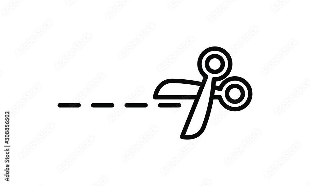 Cutting scissors icon Cutting scissors icon