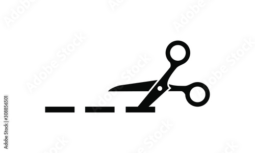 Cutting scissors icon