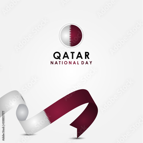 Qatar Independence Day Vector Design Template. Qatar National Day