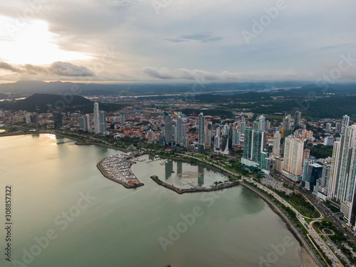 Beautiful aerial view of the City of Panama  © Gian