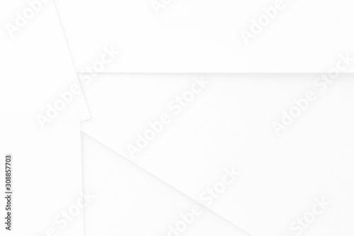 Abstract white interior highlights future. Architectural background. 3D illustration and rendering. Futuristic infographics aesthetic design.Elegant geometric seamless pattern.Decorative web layout.