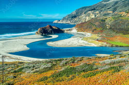 Little Sur River, Big Sur, California, USA photo