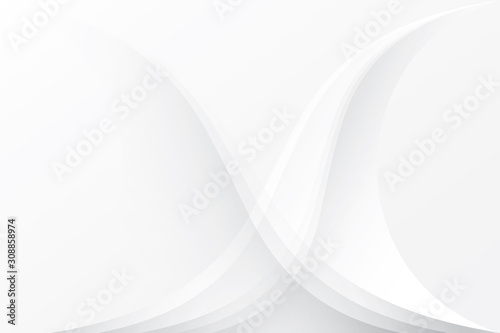 Abstract geometric white and gray color background. Vector, illustration.	