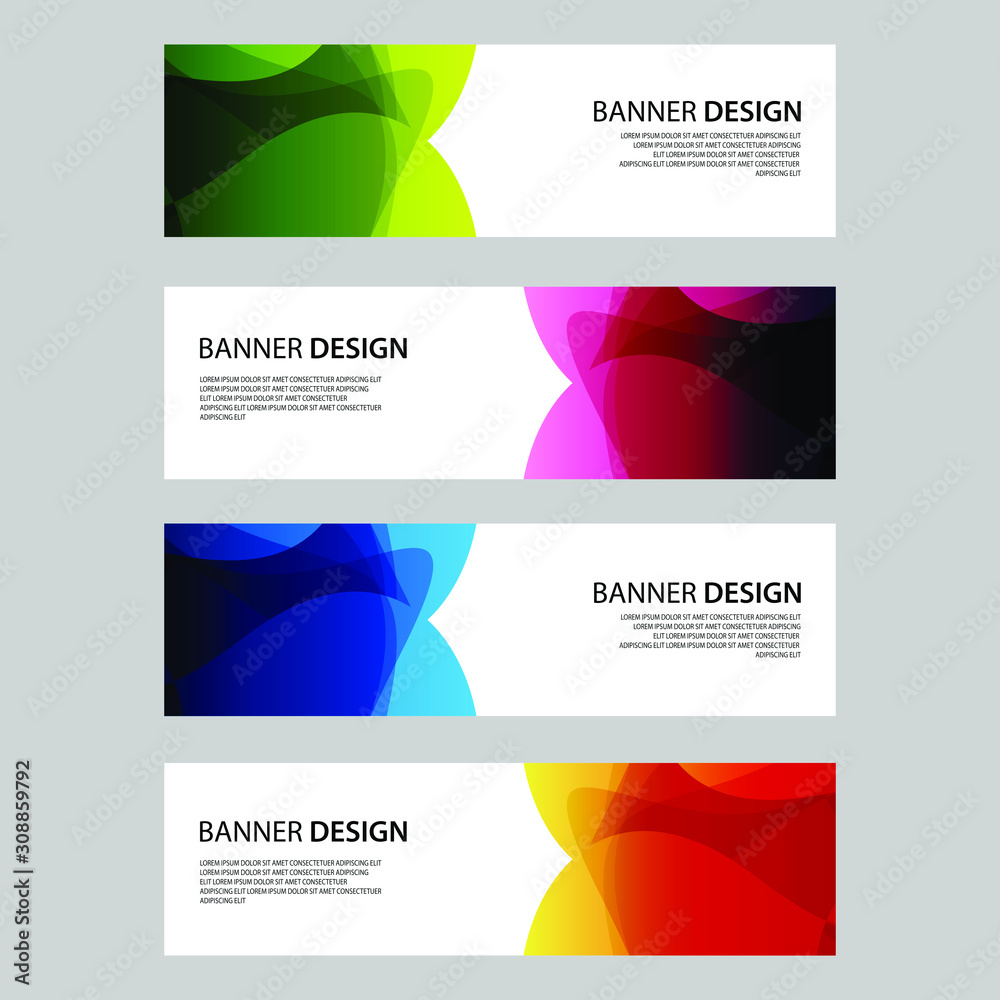Fototapeta premium Vector Abstract design banner web template
