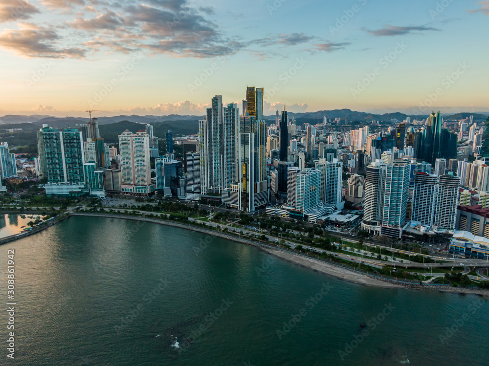 Beautiful aerial view of the City of Panama Beautiful aerial view of the City of Panama