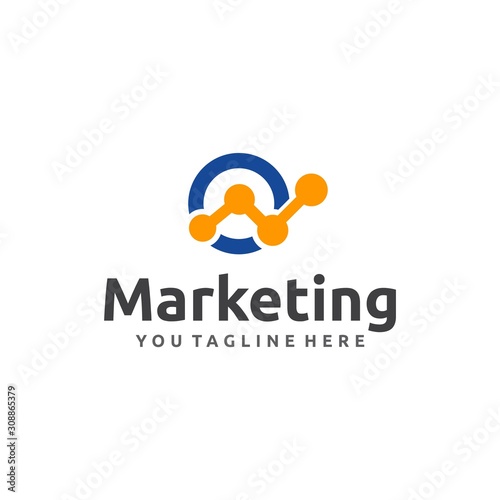 Marketing Logo design simple and minimalist
