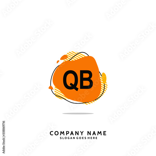 Letter QB Logo Template Vector
