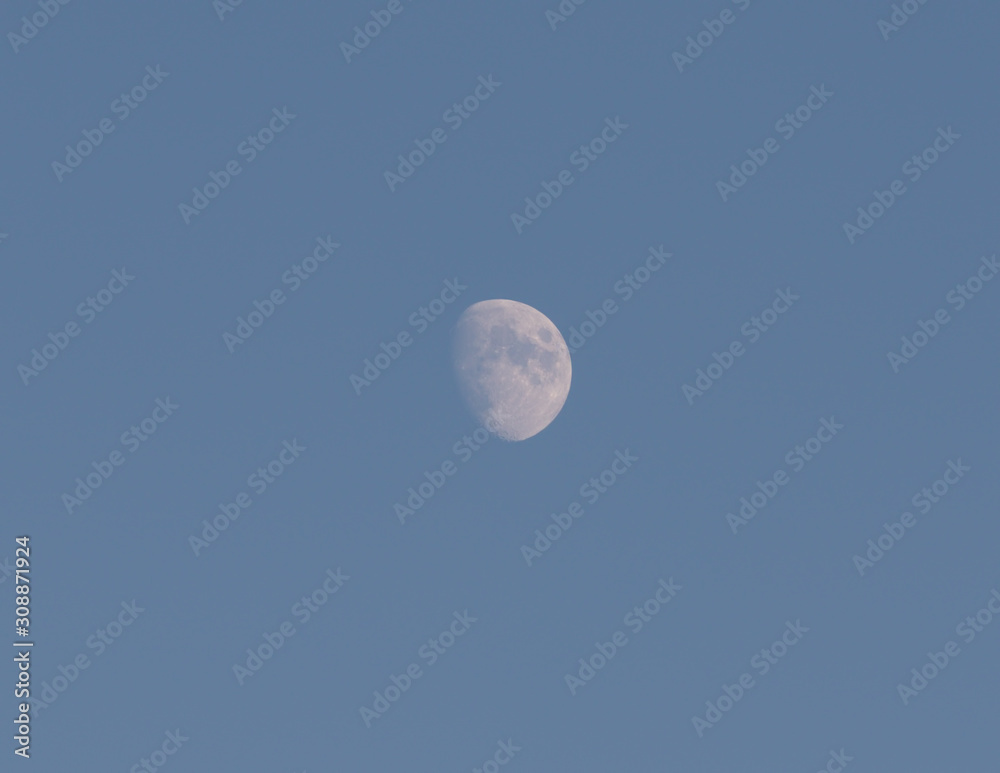Moon Blue Sky Summer Detail Moon Blue Sky Summer Detail