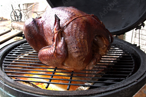 Smoking turkey